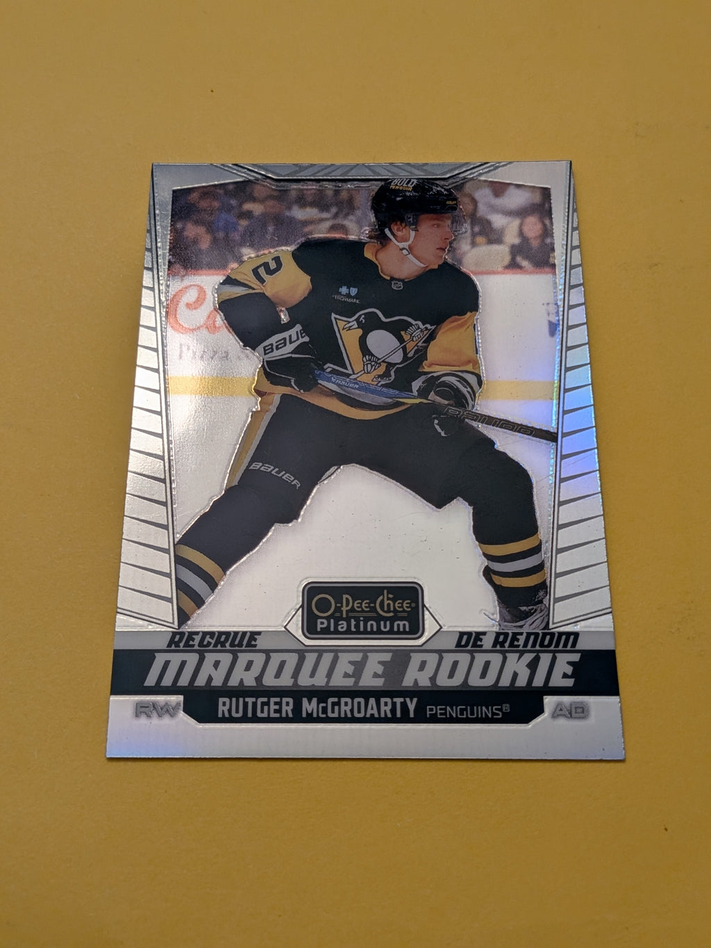 Rutger McGroarty 24-25 OPC Platinum Rookie Rainbow Card