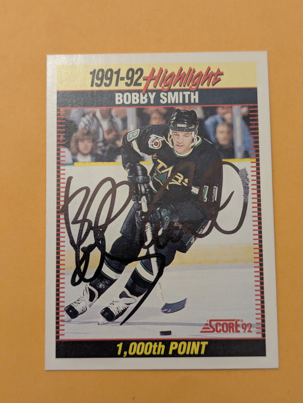 Bobby Smith Signed Minnesota North Stars Card