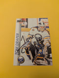 Tom Draper Signed Buffalo Sabres Card