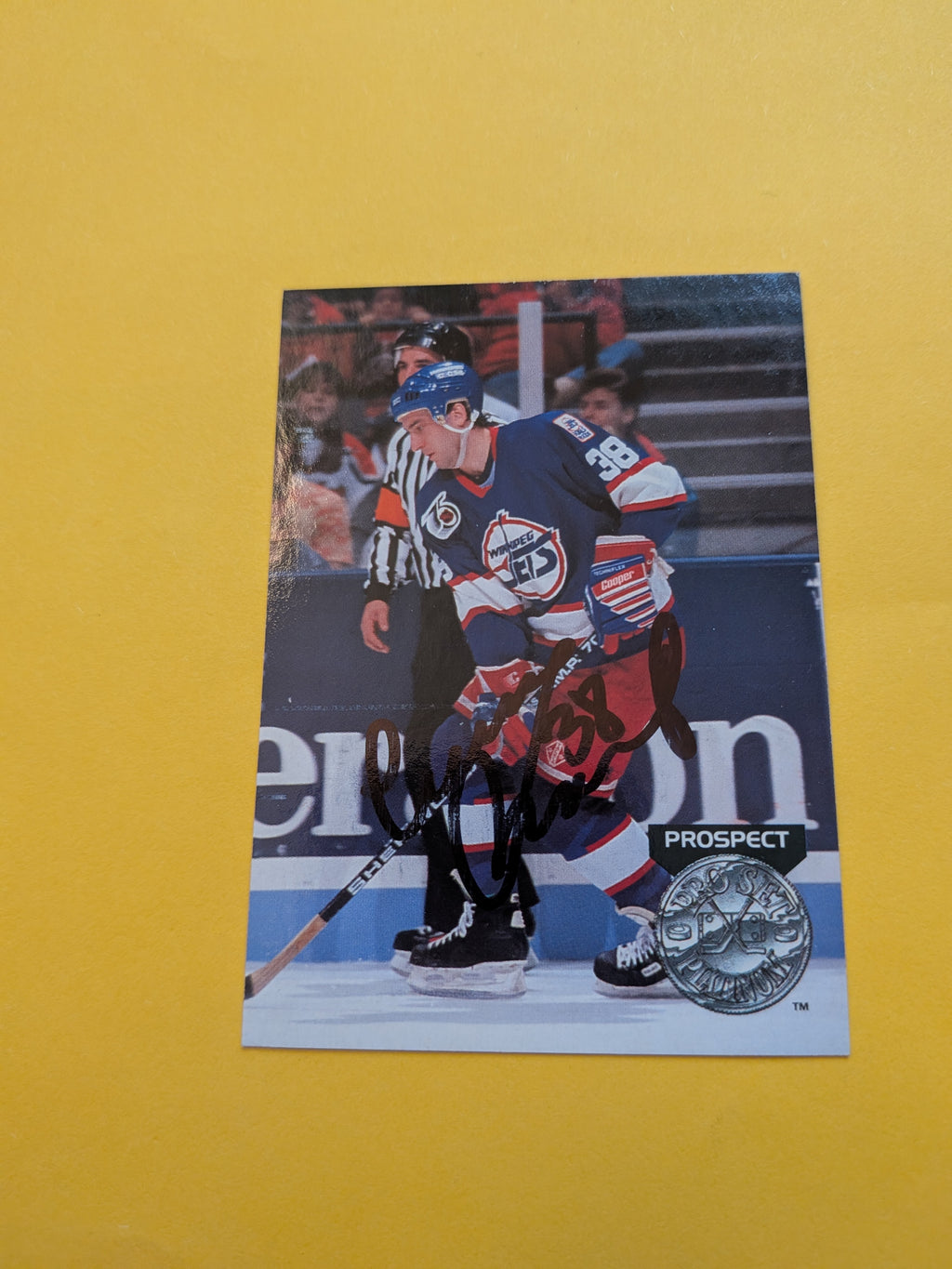 Luciano Borsato Signed Winnipeg Jets Rookie Card A