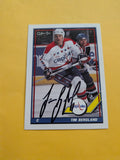 Tim Bergland Signed Washington Capitals Card C