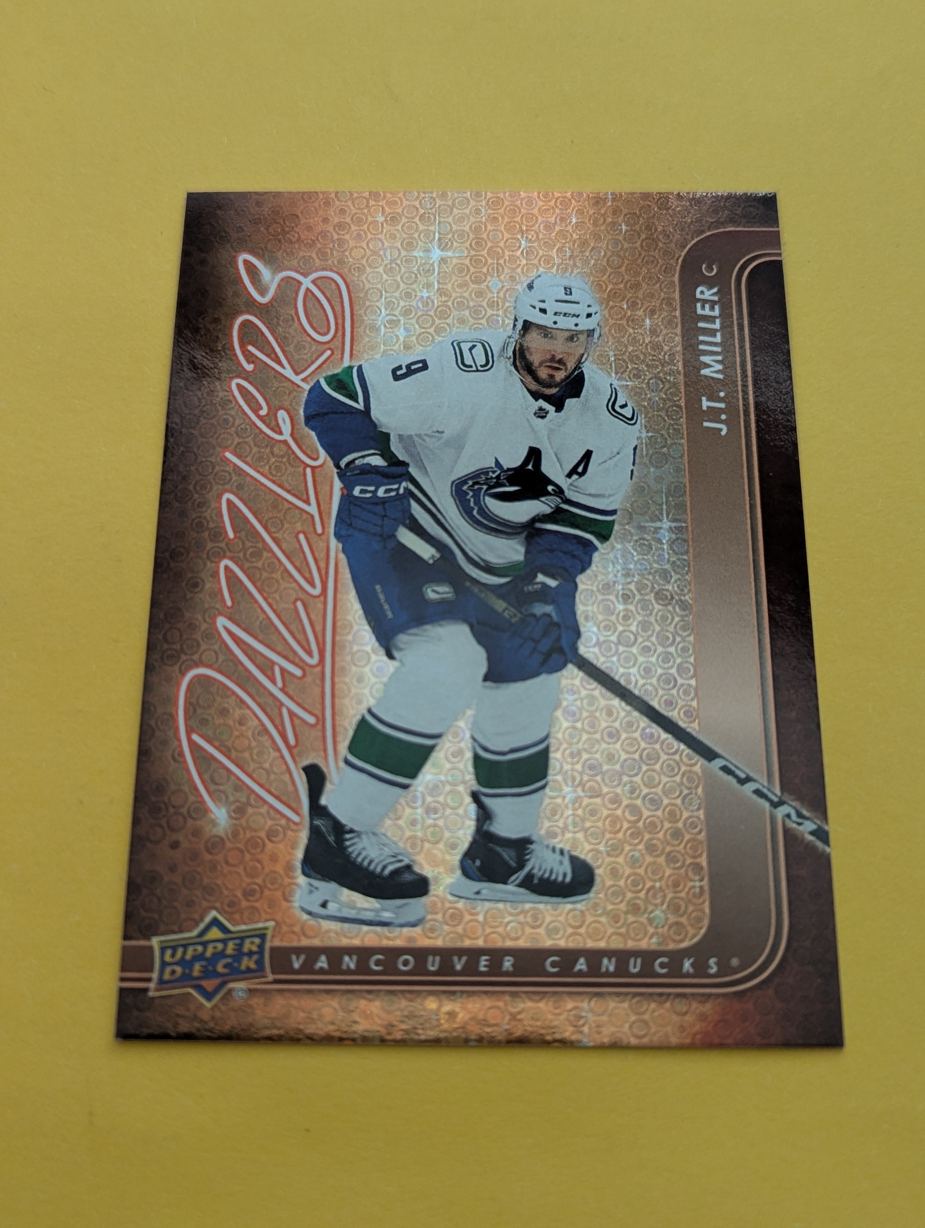 J.T. Miller 24-25 Upper Deck Dazzlers Orange Card