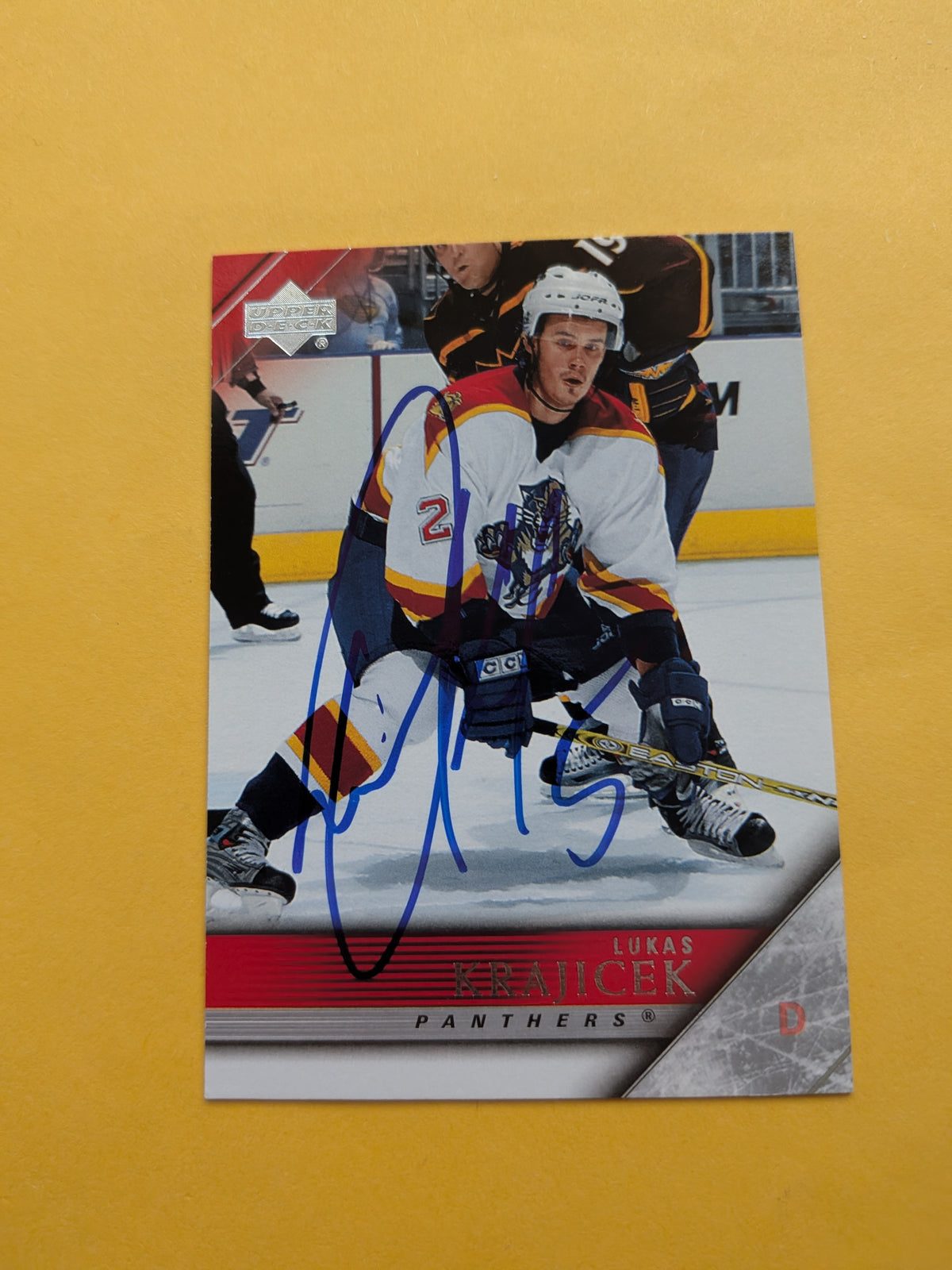 Lukas Krajicek Signed Florida Panthers Card A
