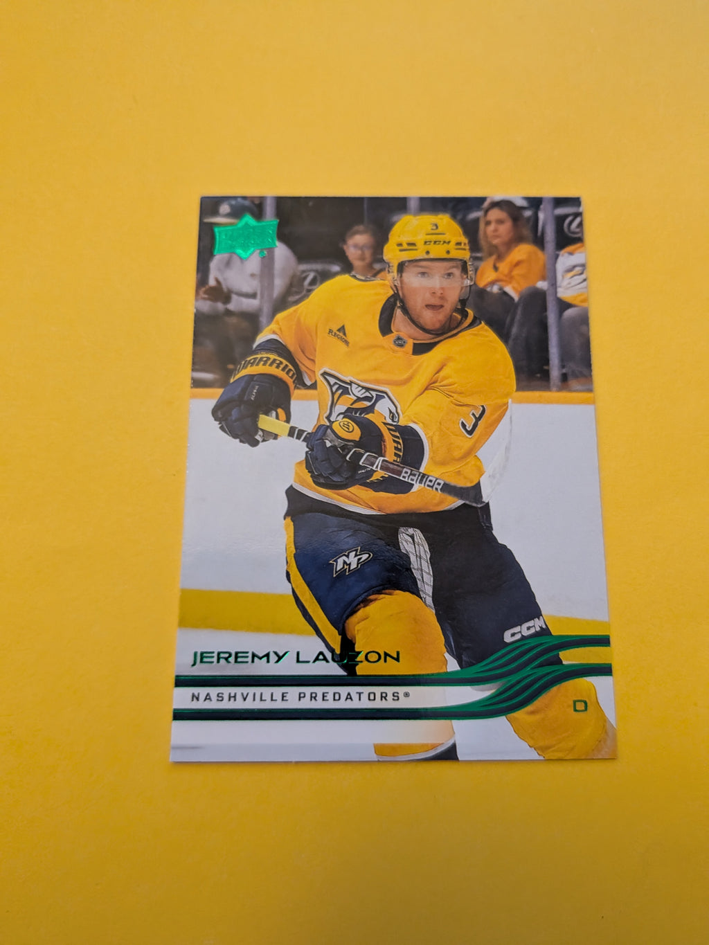 Jeremy Lauzon 25-26 Upper Deck Green Holiday Card