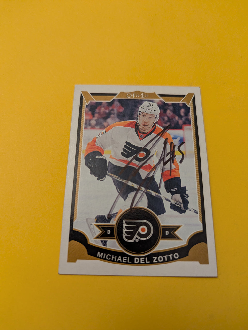Michael Del Zotto Signed Philadelphia Flyers Card