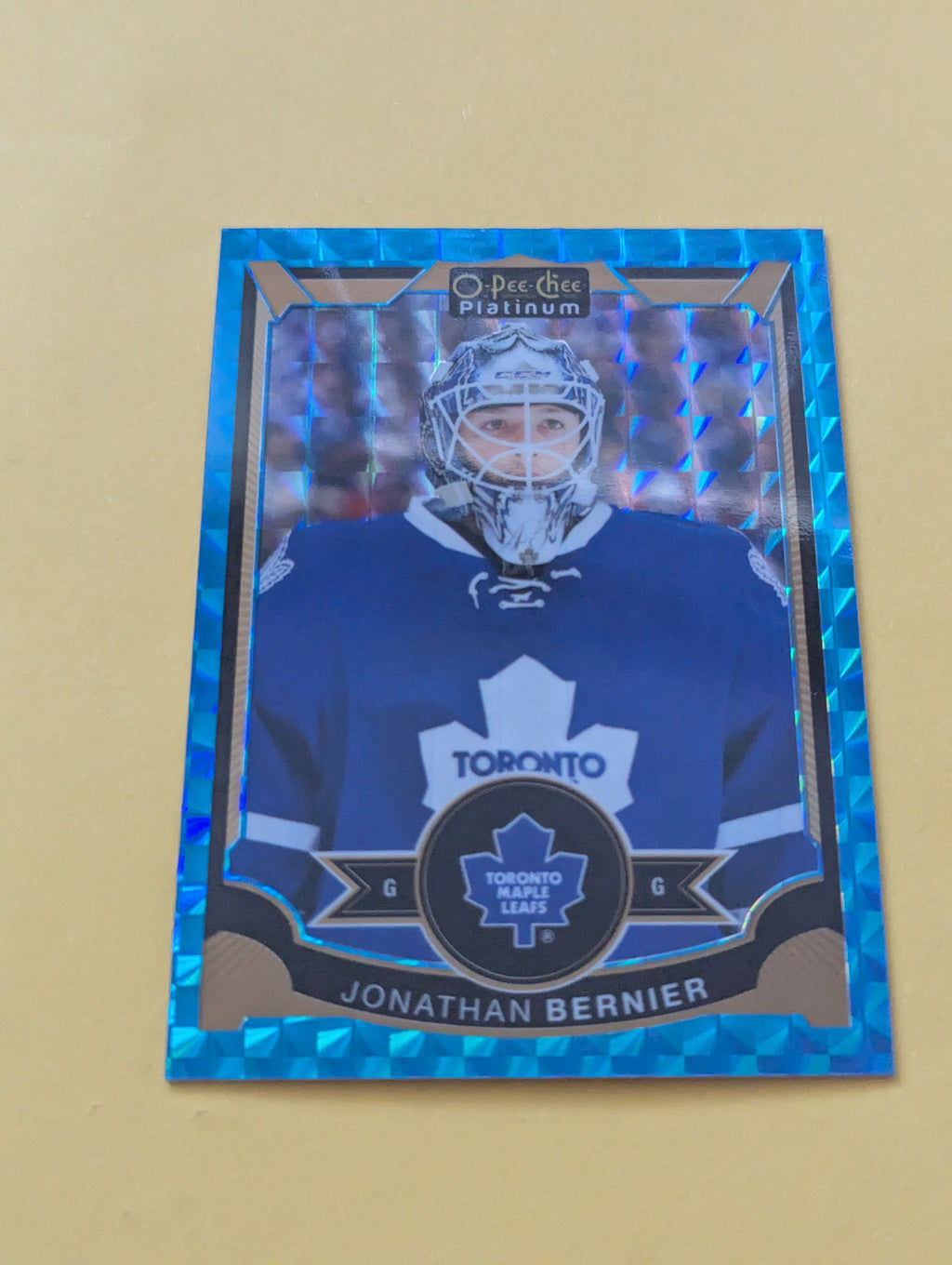 Jonathan Bernier 15-16 OPC Platinum Blue Cubes Parallel Card 10/75