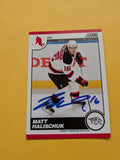 Matthew Halischuk Signed New Jersey Devils Card A
