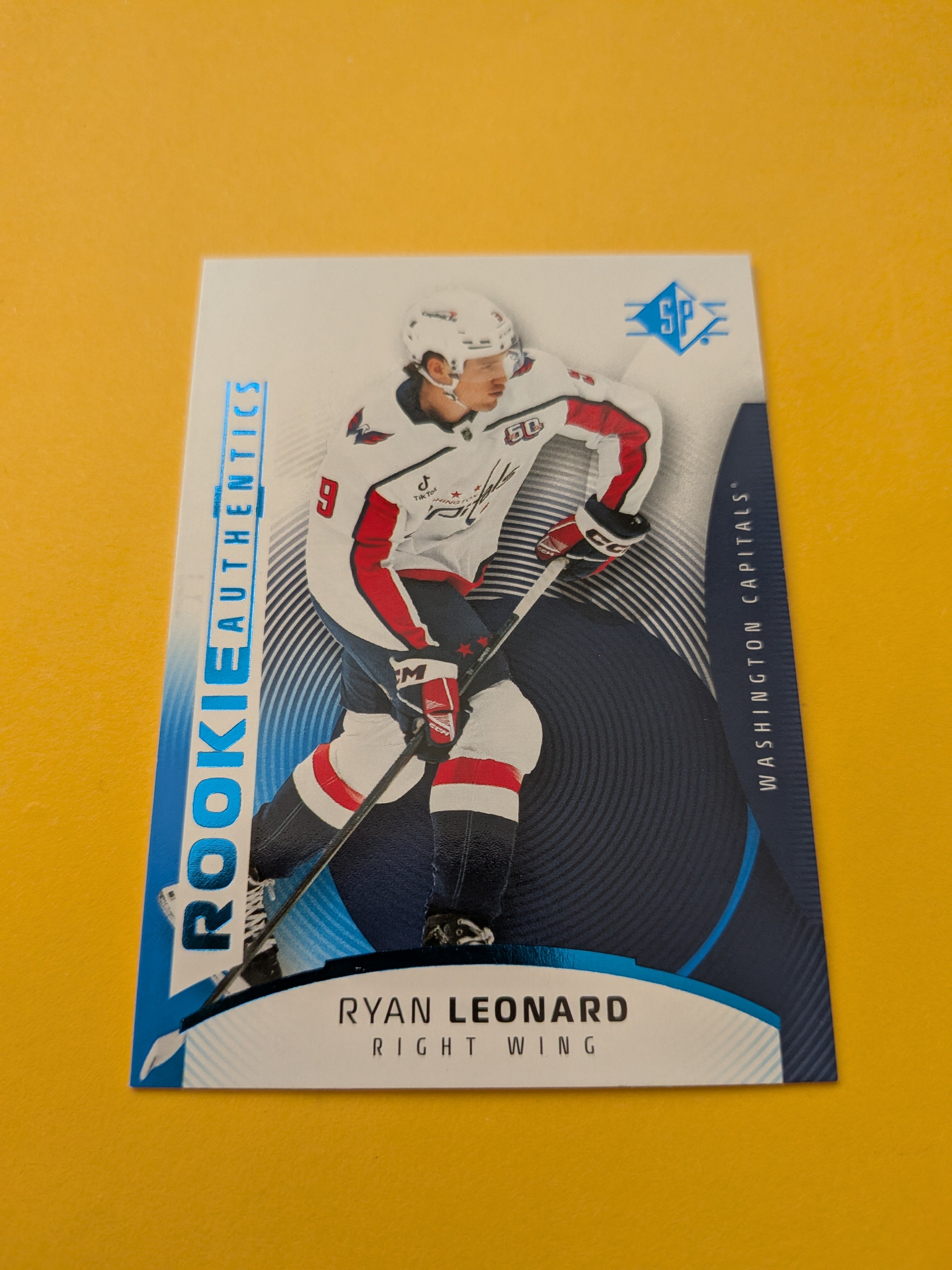 Ryan Leonard 25-26 SP Rookie Authentics Blue Card