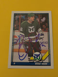 Brad Shaw Signed Hartford Whalers Card
