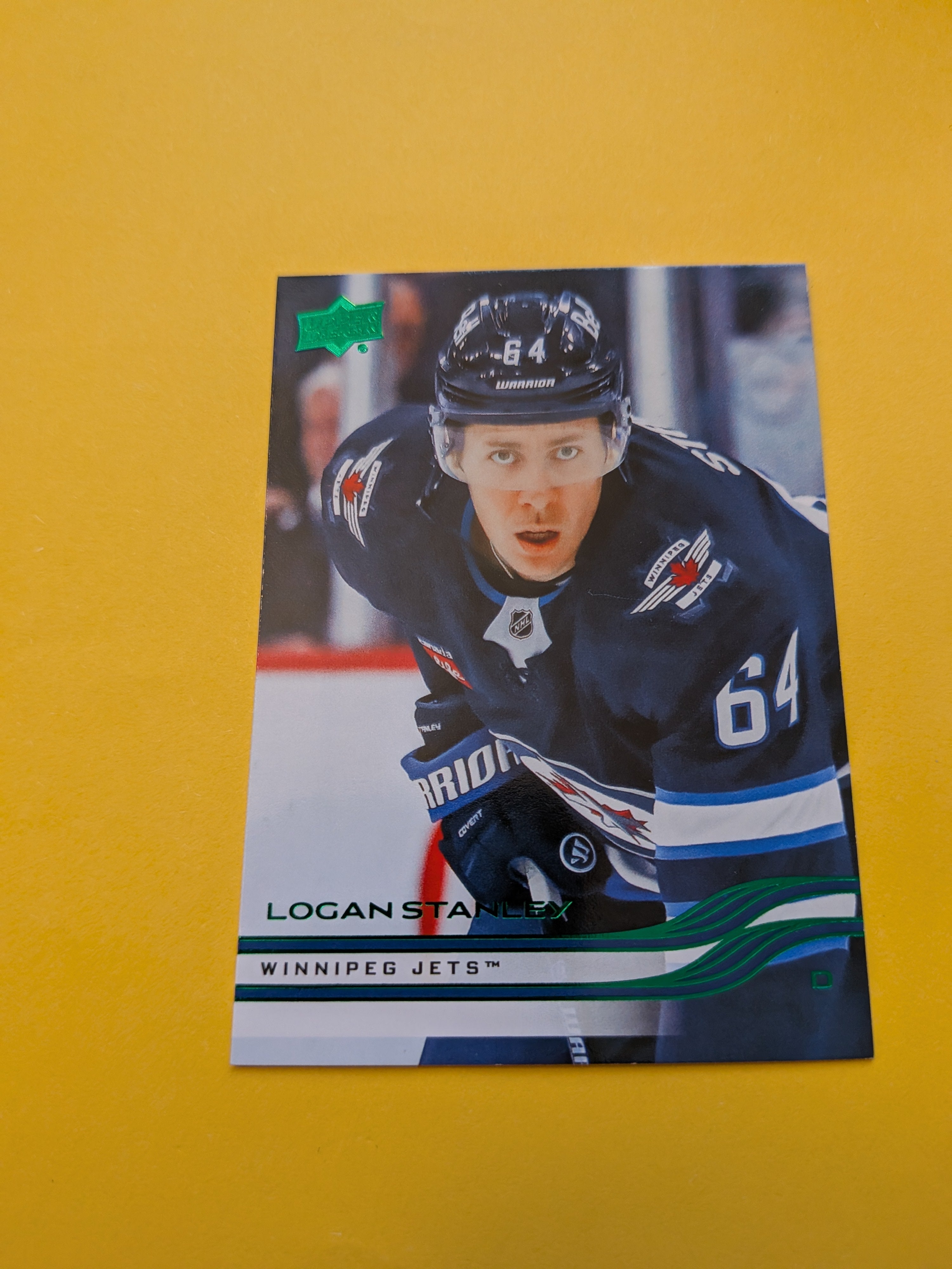 Logan Stanley 25-26 Upper Deck Green Holiday Card