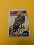 Scott Arniel Signed Buffalo Sabres Card