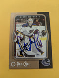 Curtis Sanford Signed St. Louis Blues Card