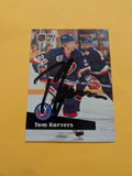 Tom Kurvers Signed New York Islanders Card C
