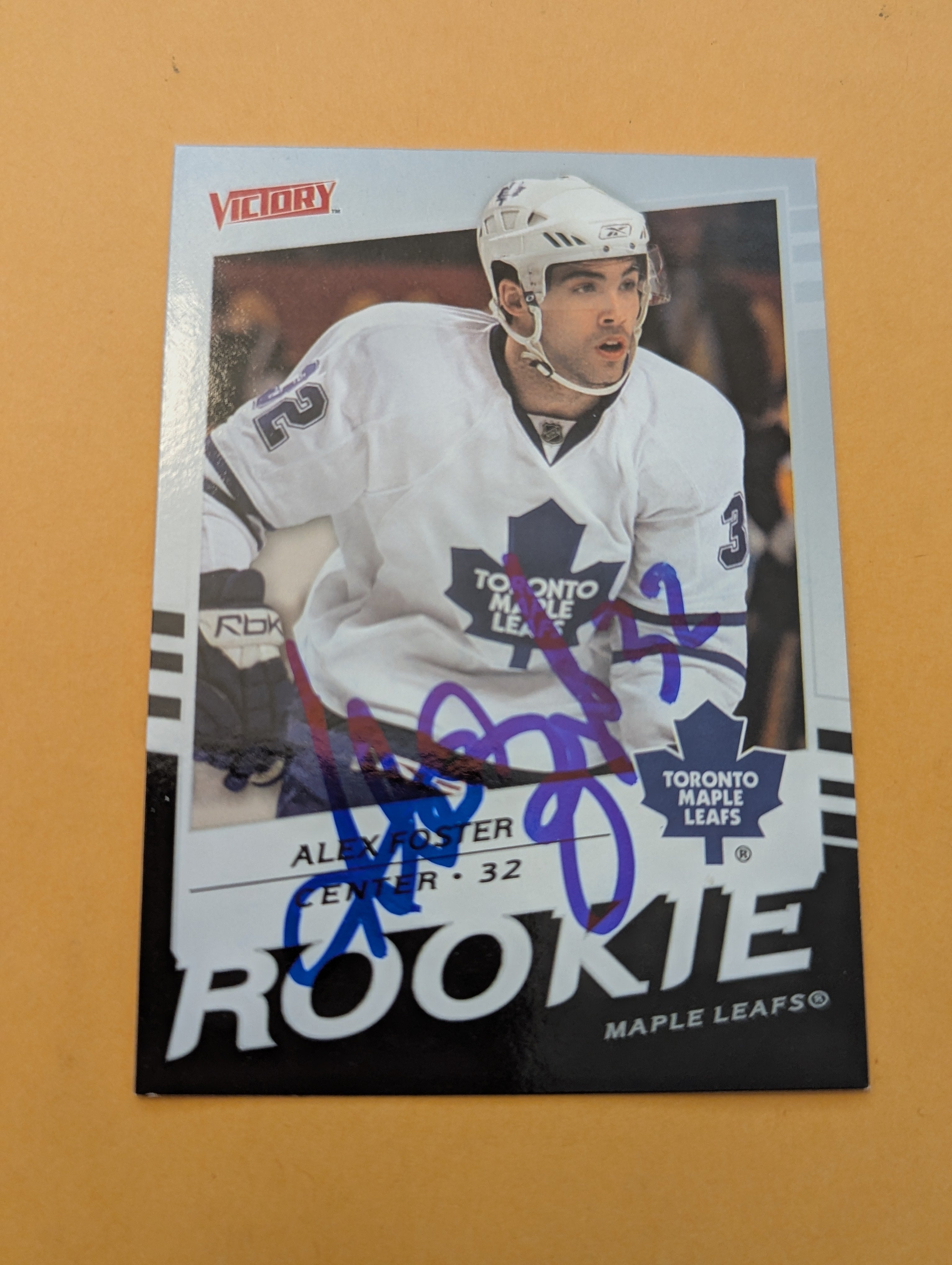 Alex Foster Signed Toronto Maple Leafs Rookie Card