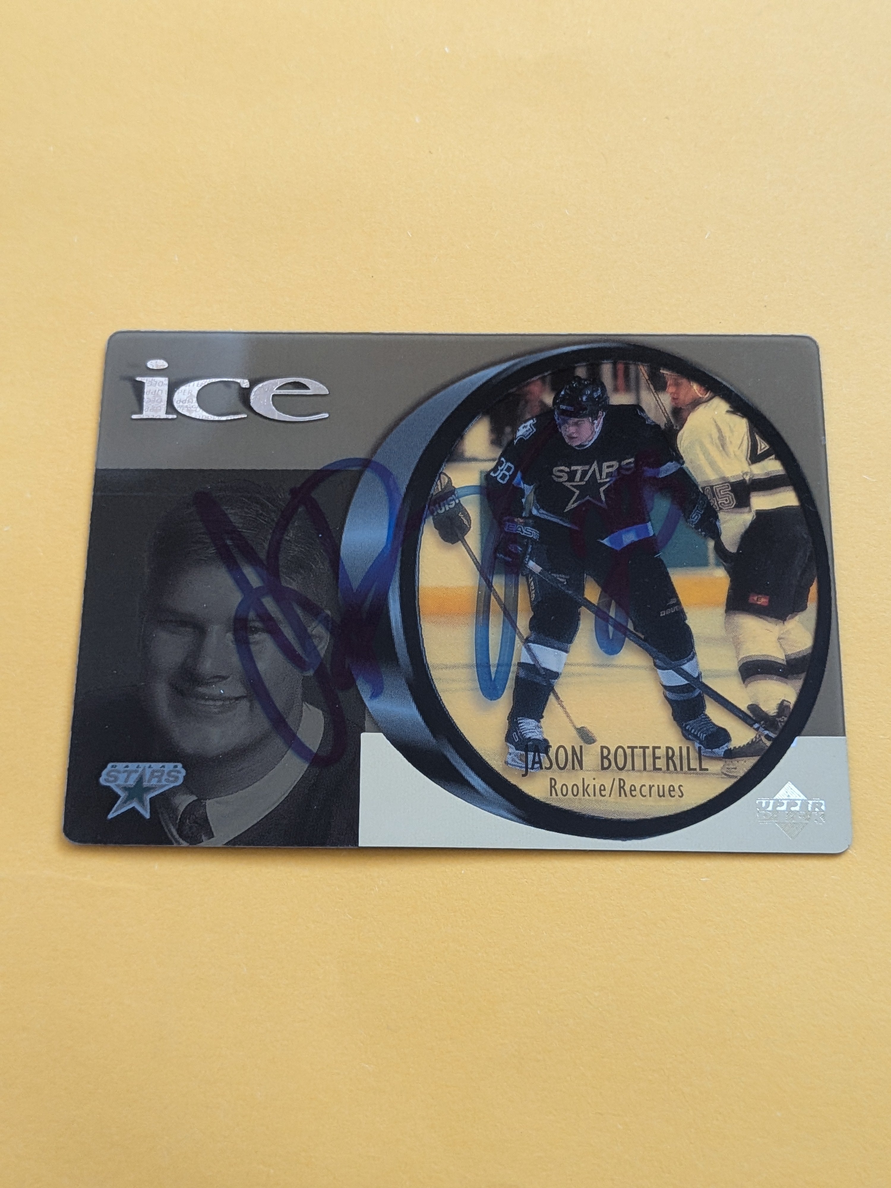 Jason Botterill Signed Dallas Stars Card B