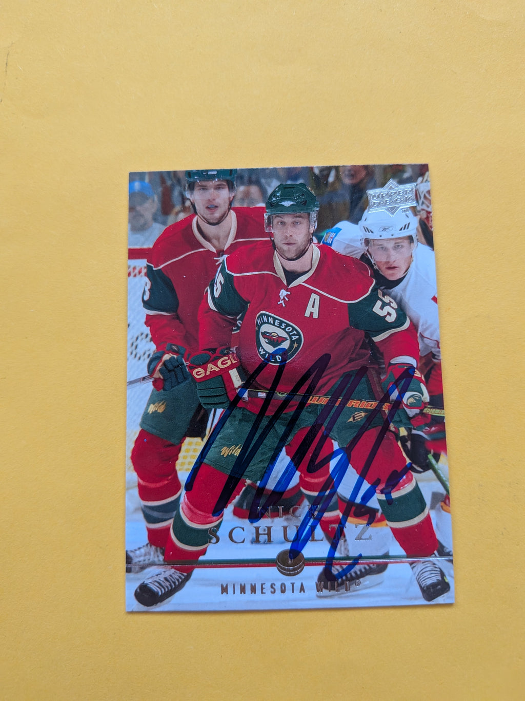 Nick Schultz Signed Minnesota Wild Card F