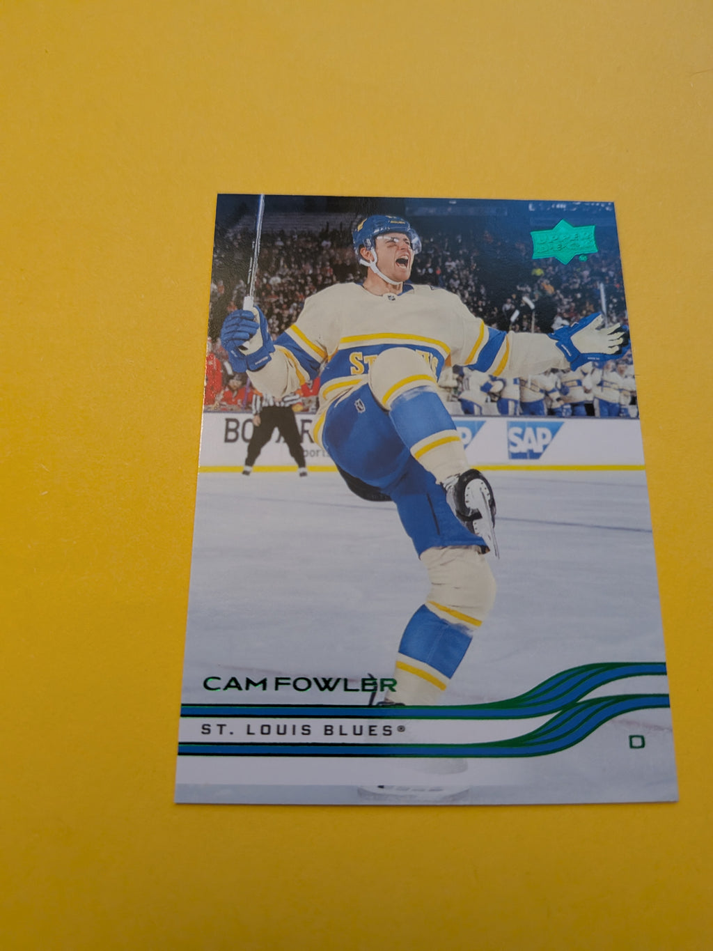 Cam Fowler 25-26 Upper Deck Green Holiday Card