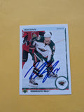 Nick Schultz Signed Minnesota Wild Card C