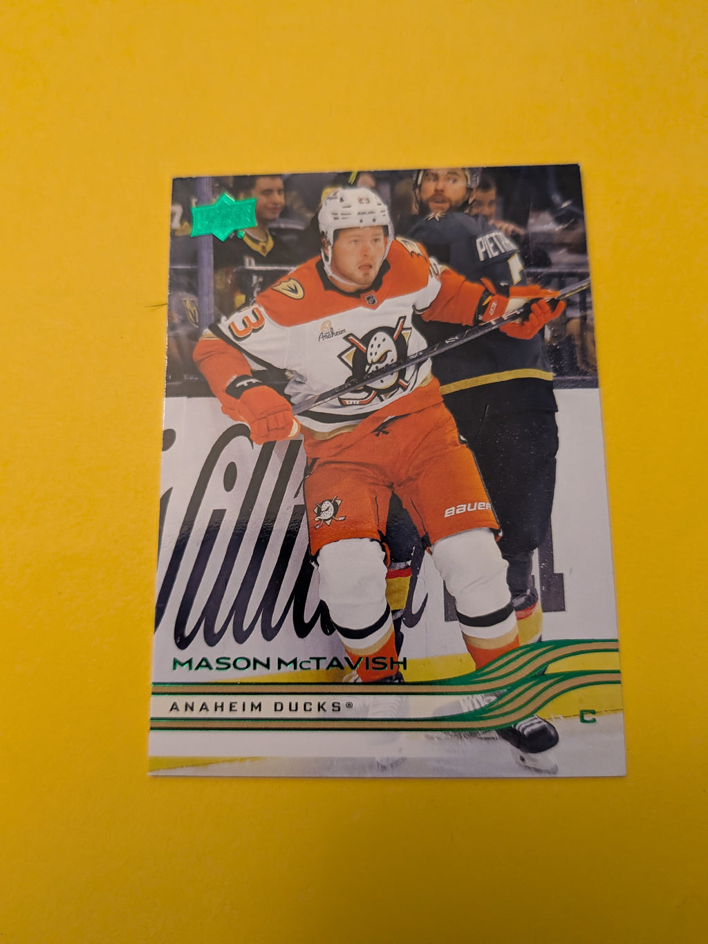 Mason McTavish 25-26 Upper Deck Green Holiday Card