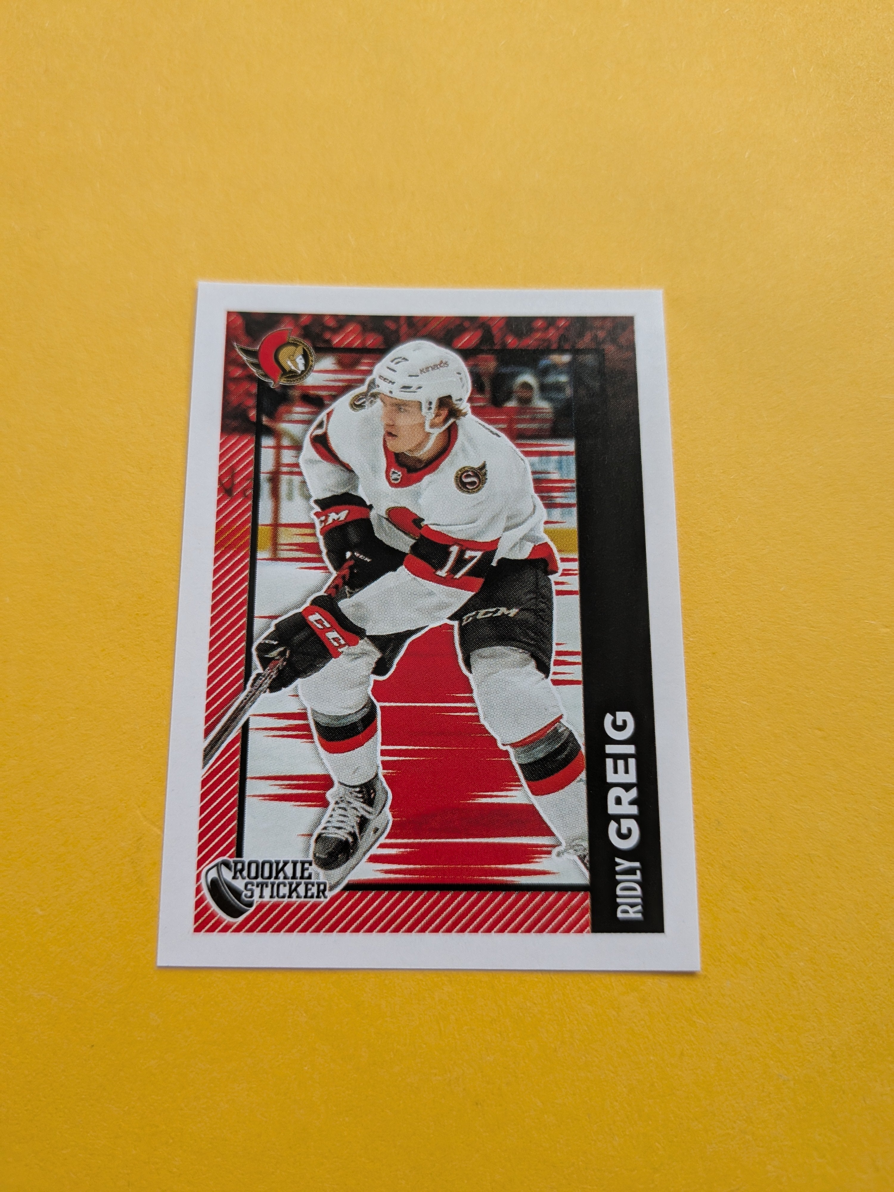 Ridly Greig 23-24 Topps Sticker