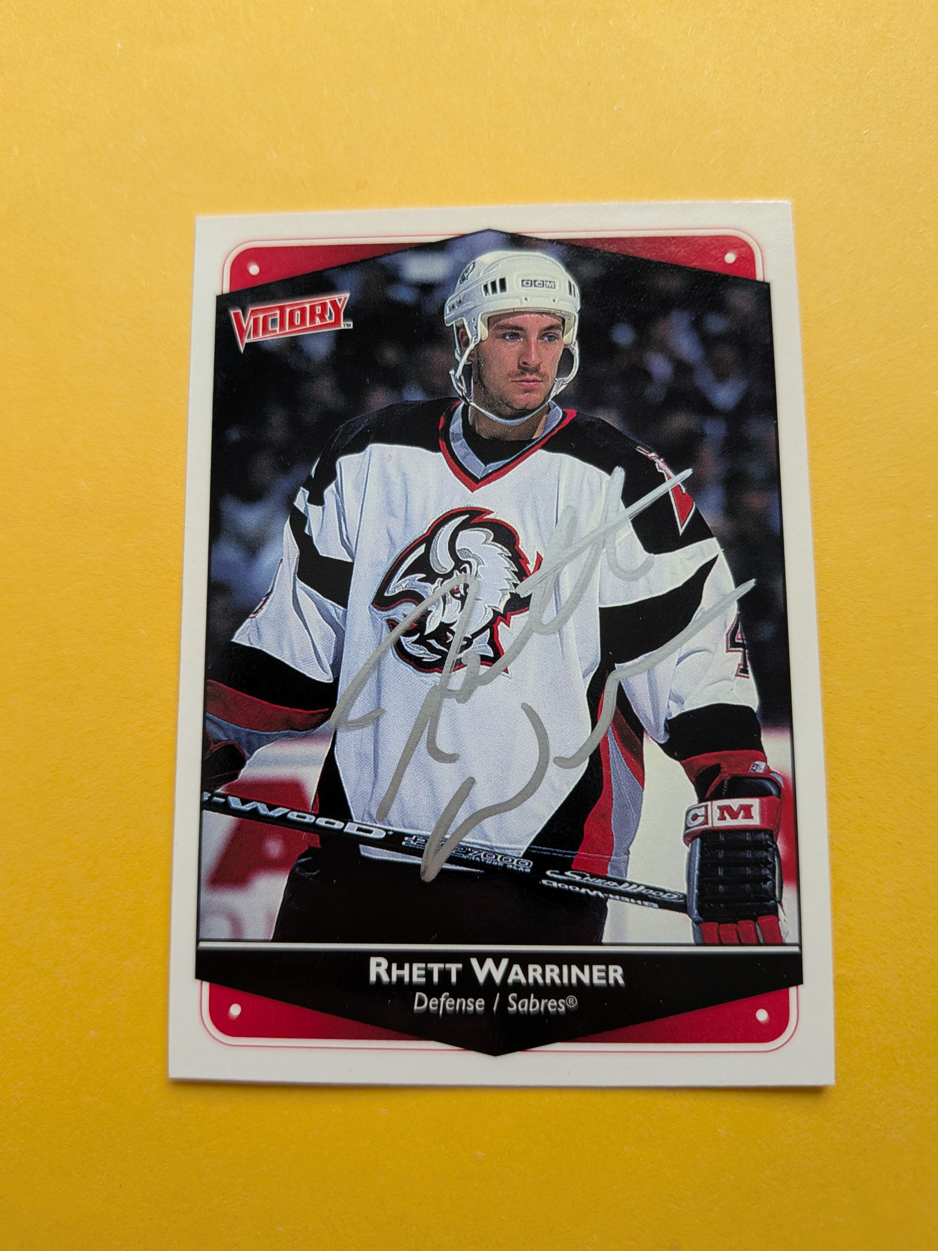 Rhett Warriner Signed Buffalo Sabres Card A
