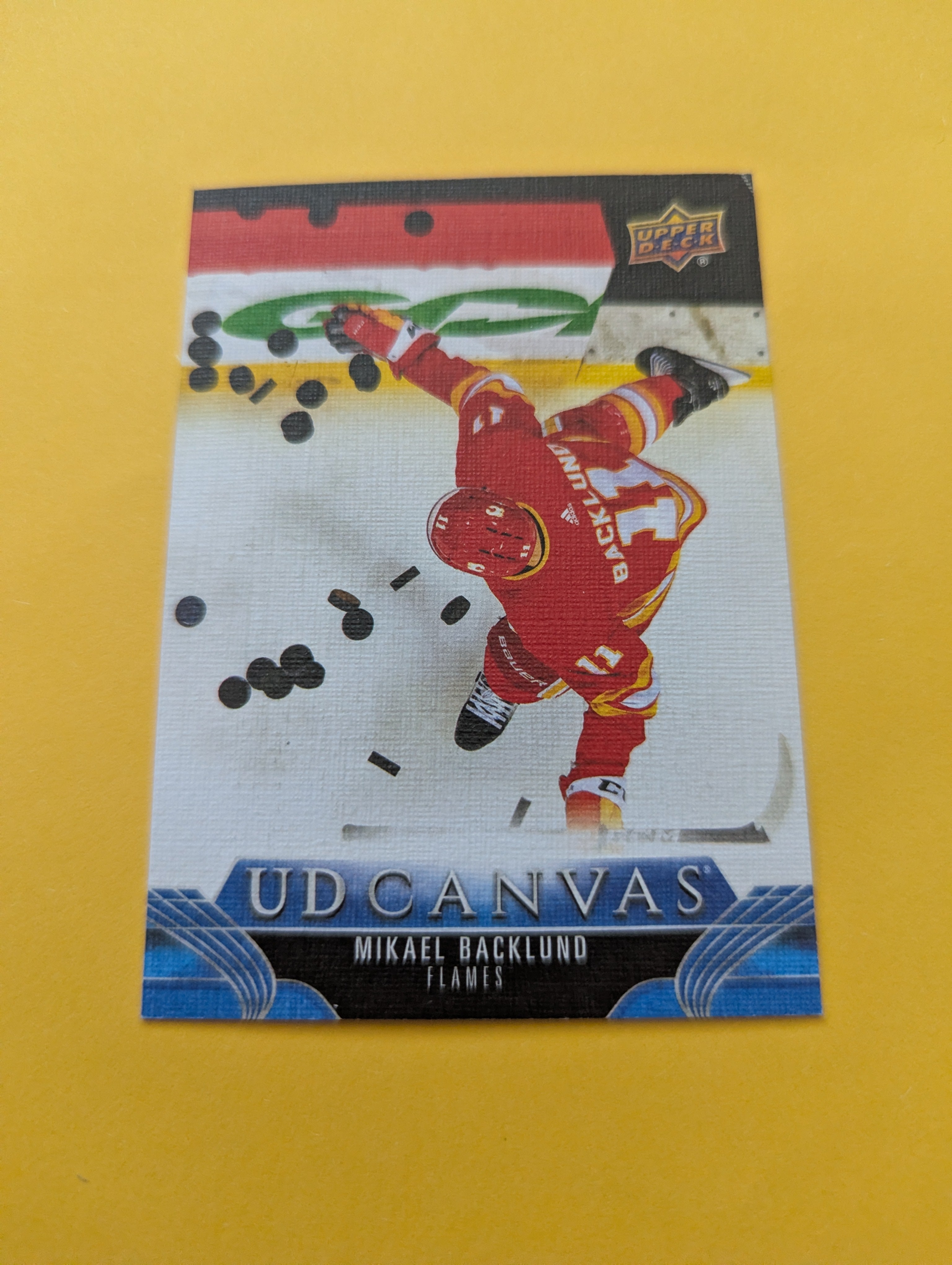 Mikael Backlund 23-24 Upper Deck UD Canvas Card