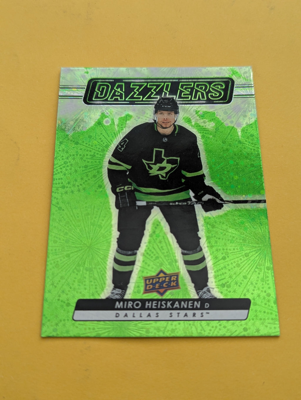 Miro Heiskanen 23-24 Upper Deck Dazzlers Green Card