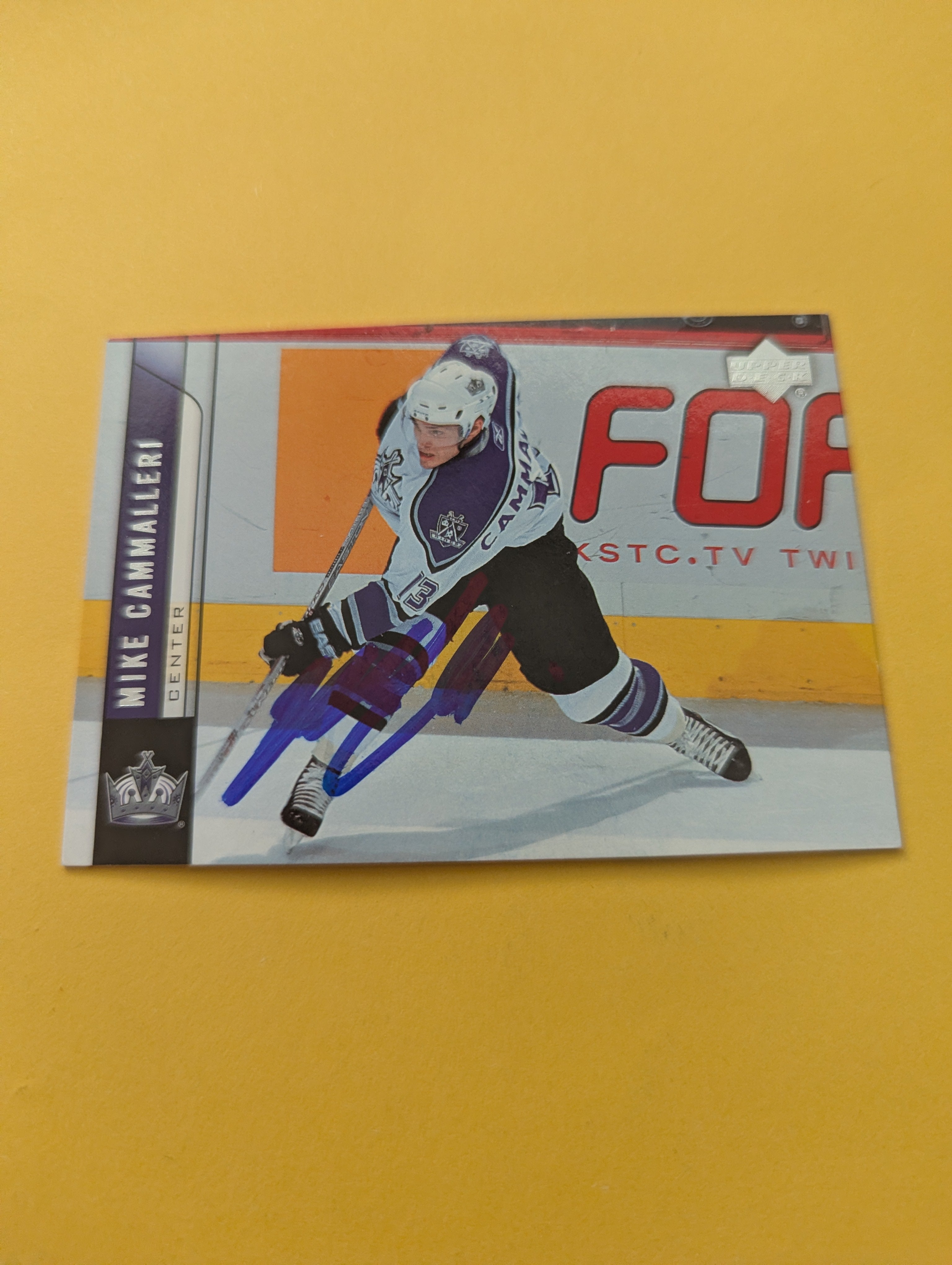 Mike Cammalleri Signed Los Angeles Kings Card