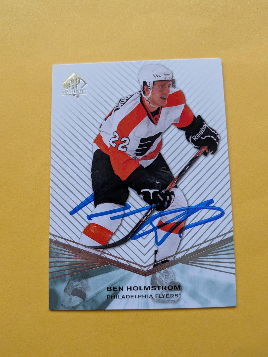 Ben Holmstrom Signed Philadelphia Flyers Rookie Card B