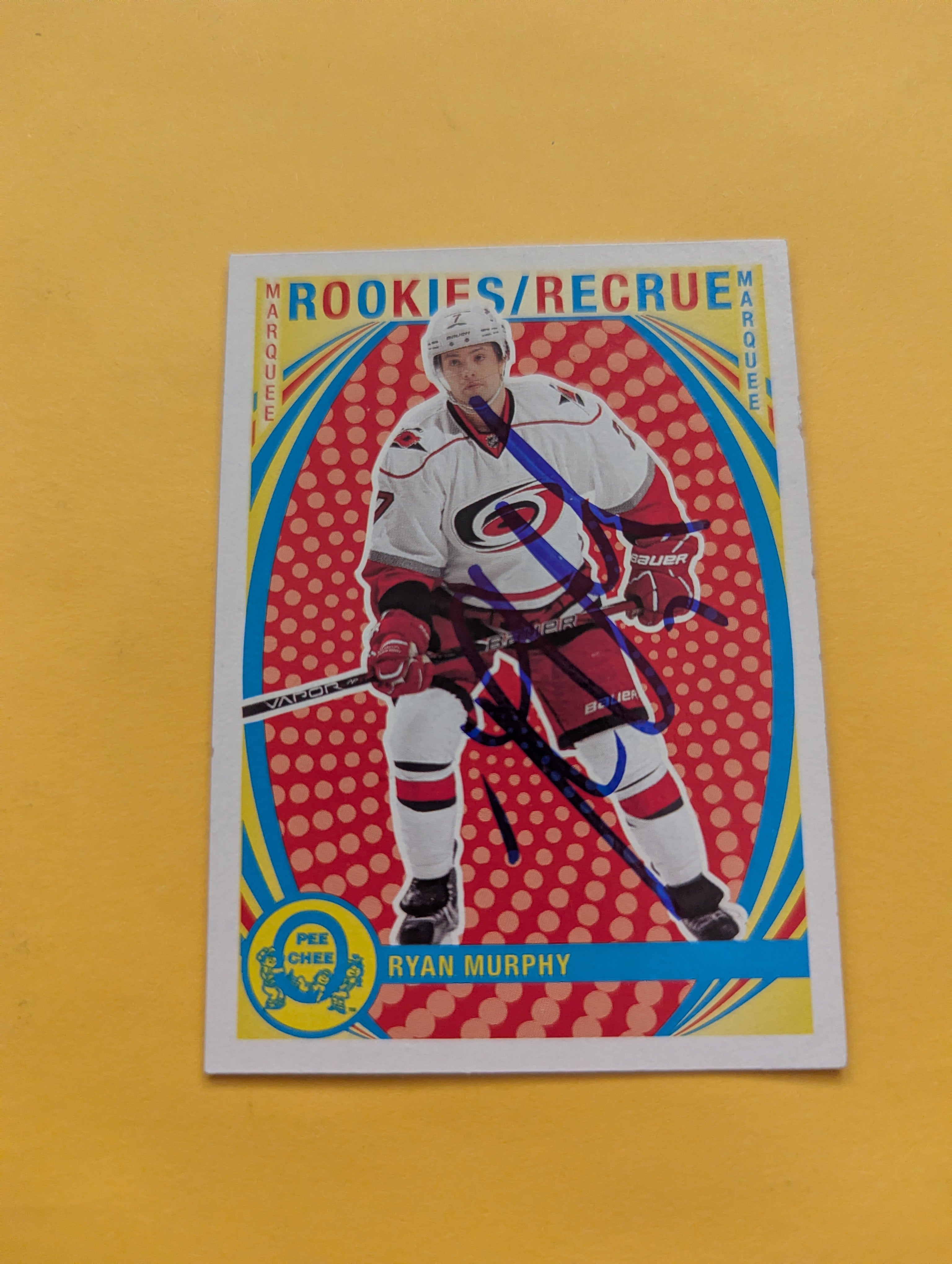 Ryan Murphy Signed Carolina Hurricanes Rookie Card A
