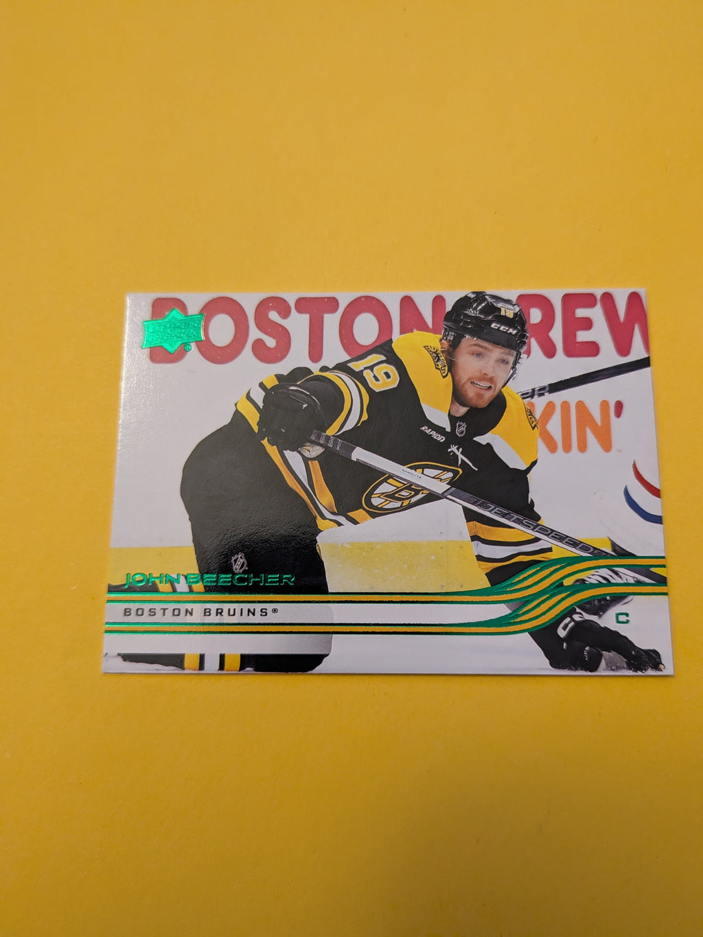 John Beecher 25-26 Upper Deck Green Holiday Card