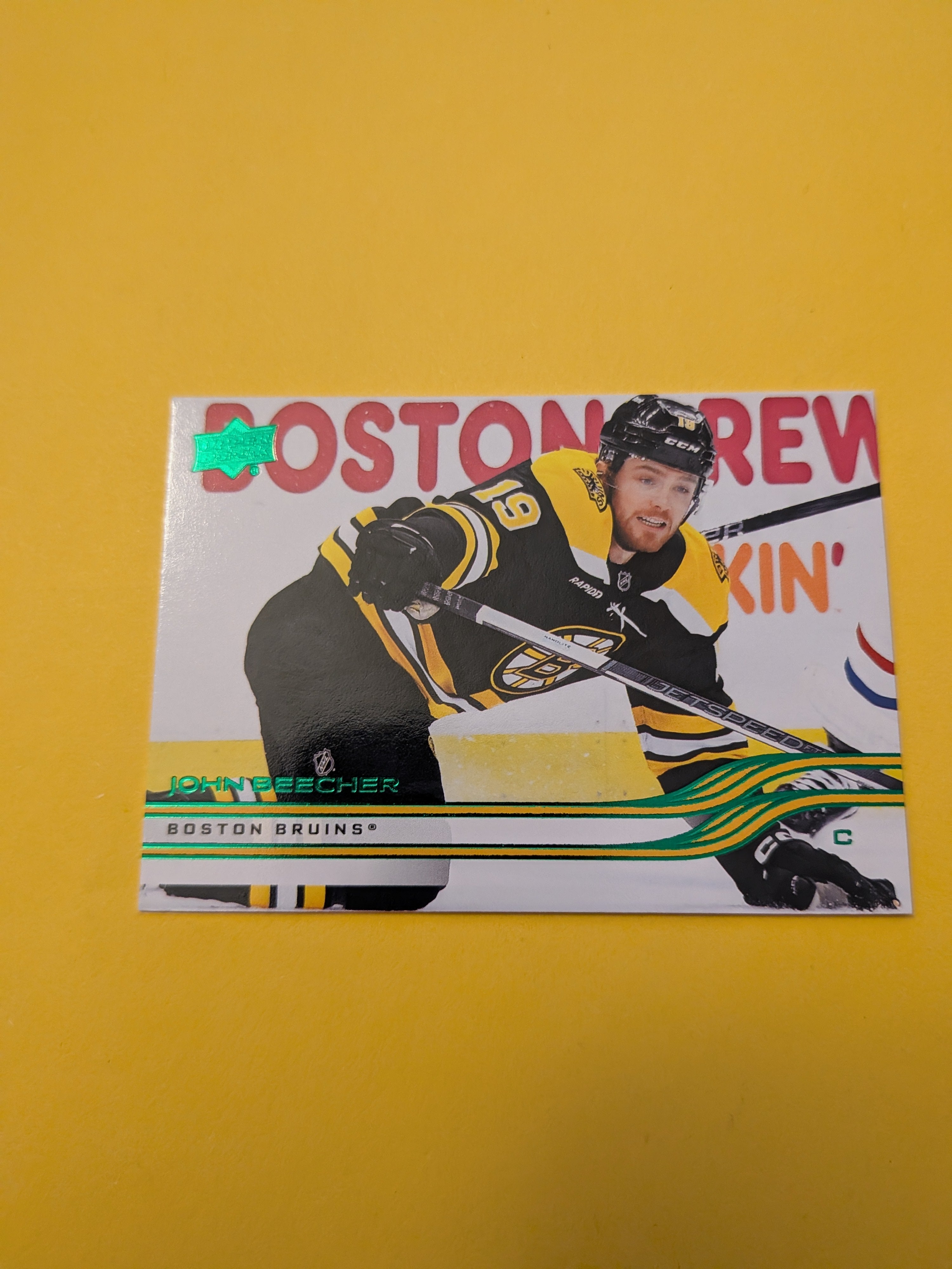 John Beecher 25-26 Upper Deck Green Holiday Card