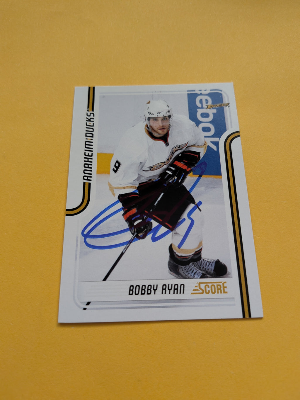 Bobby Ryan Signed Anaheim Ducks Card M