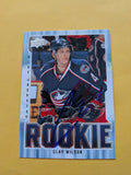 Clay Wilson Signed Columbus Blue Jackets Rookie Card A
