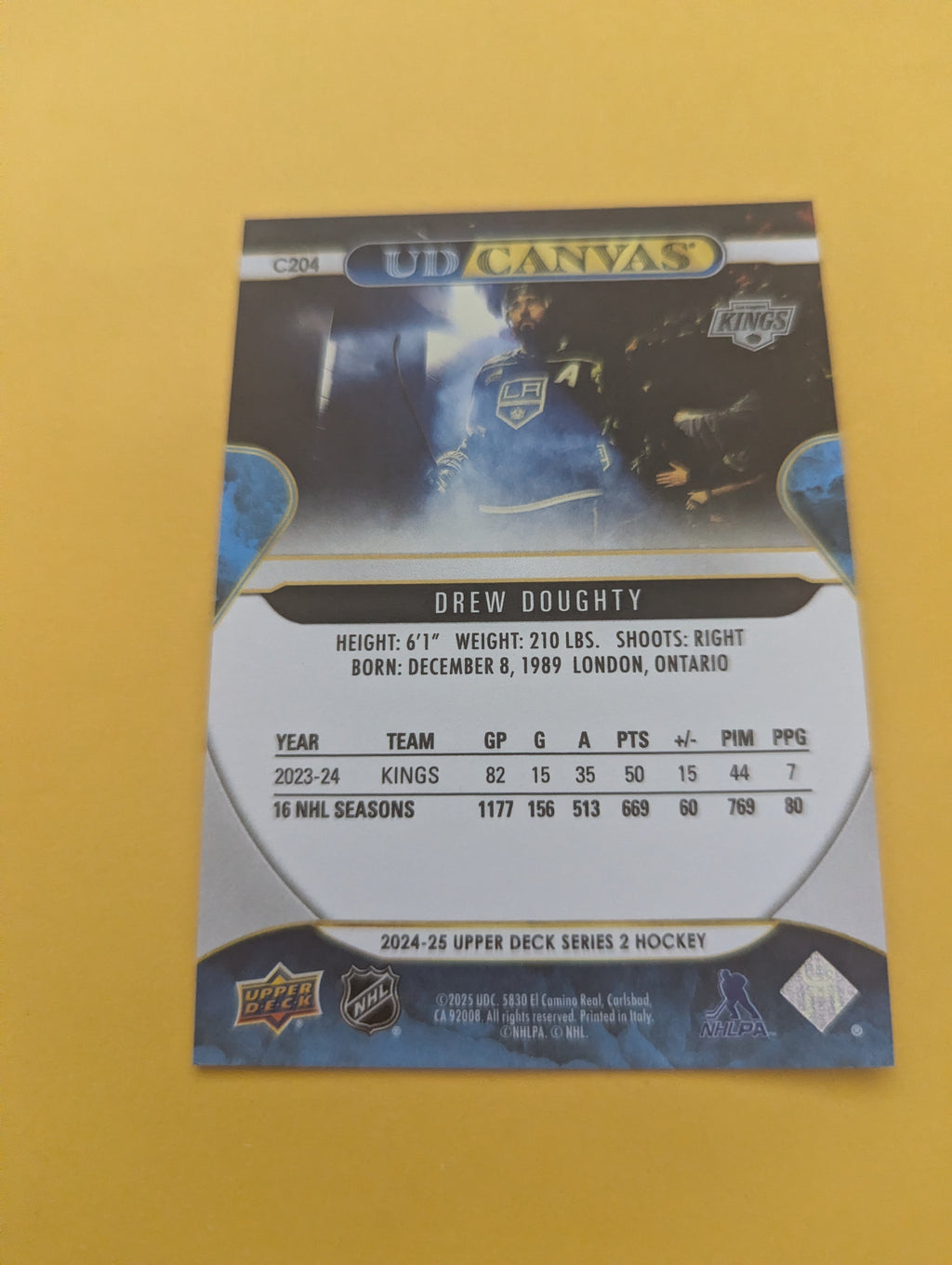 Drew Doughty 24-25 Upper Deck UD Canvas Card