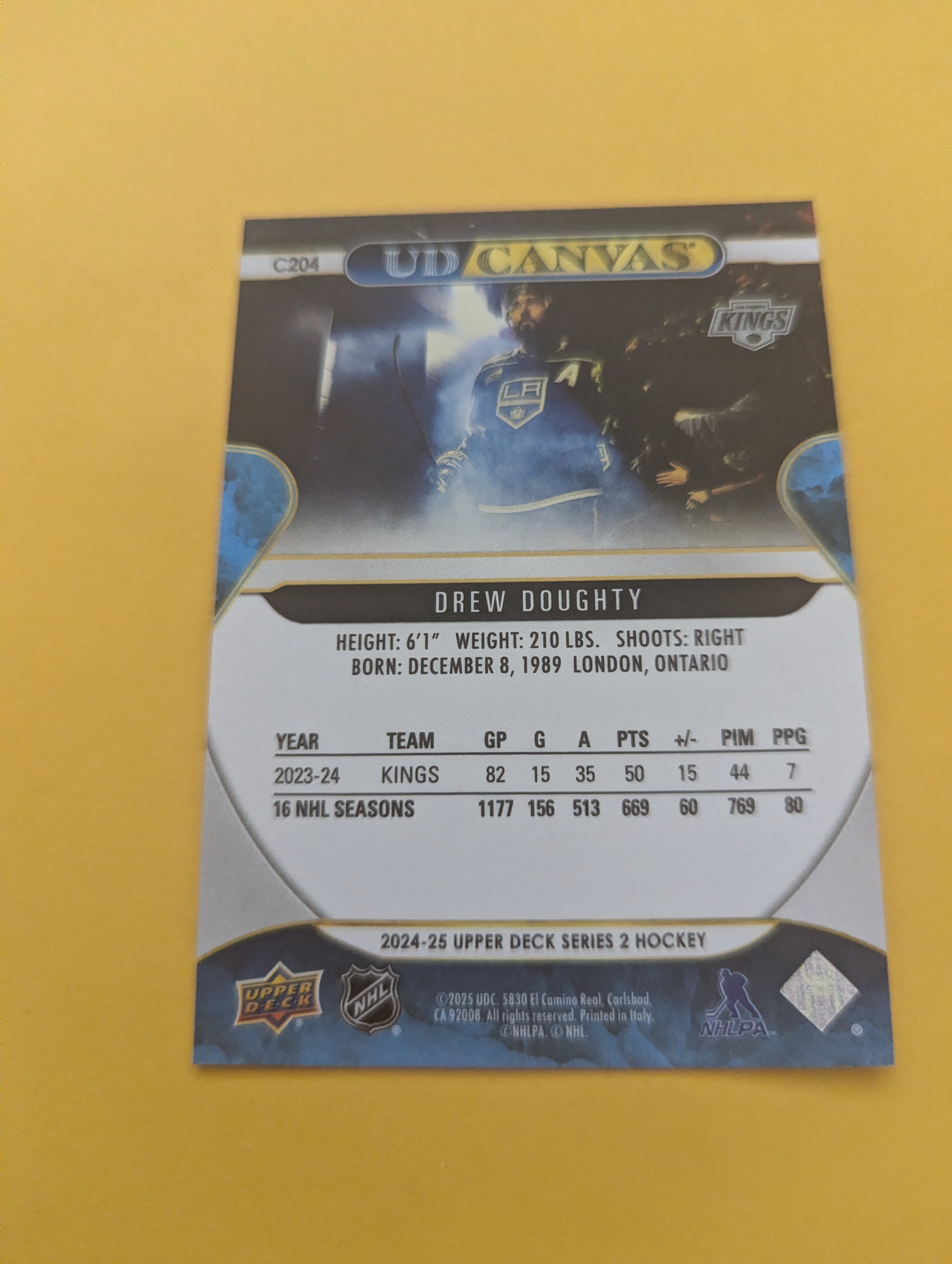 Drew Doughty 24-25 Upper Deck UD Canvas Card