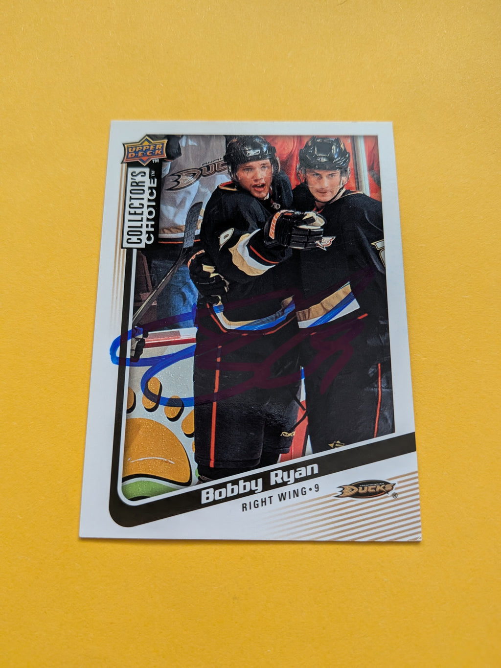 Bobby Ryan Signed Anaheim Ducks Card A