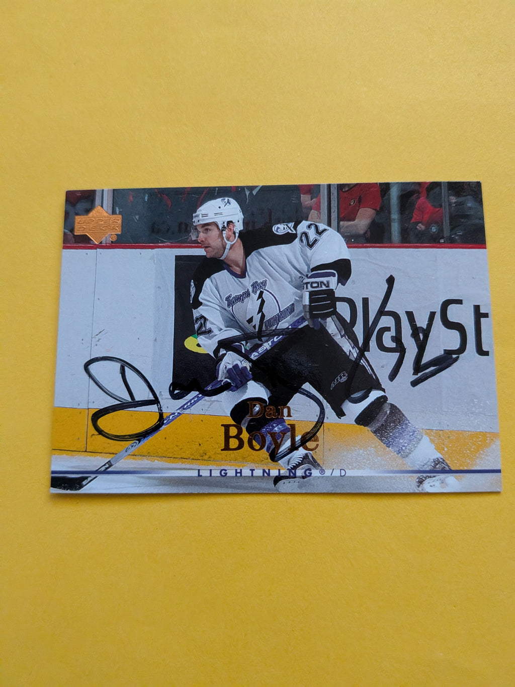 Dan Boyle Signed Tampa Bay Lightning Card A