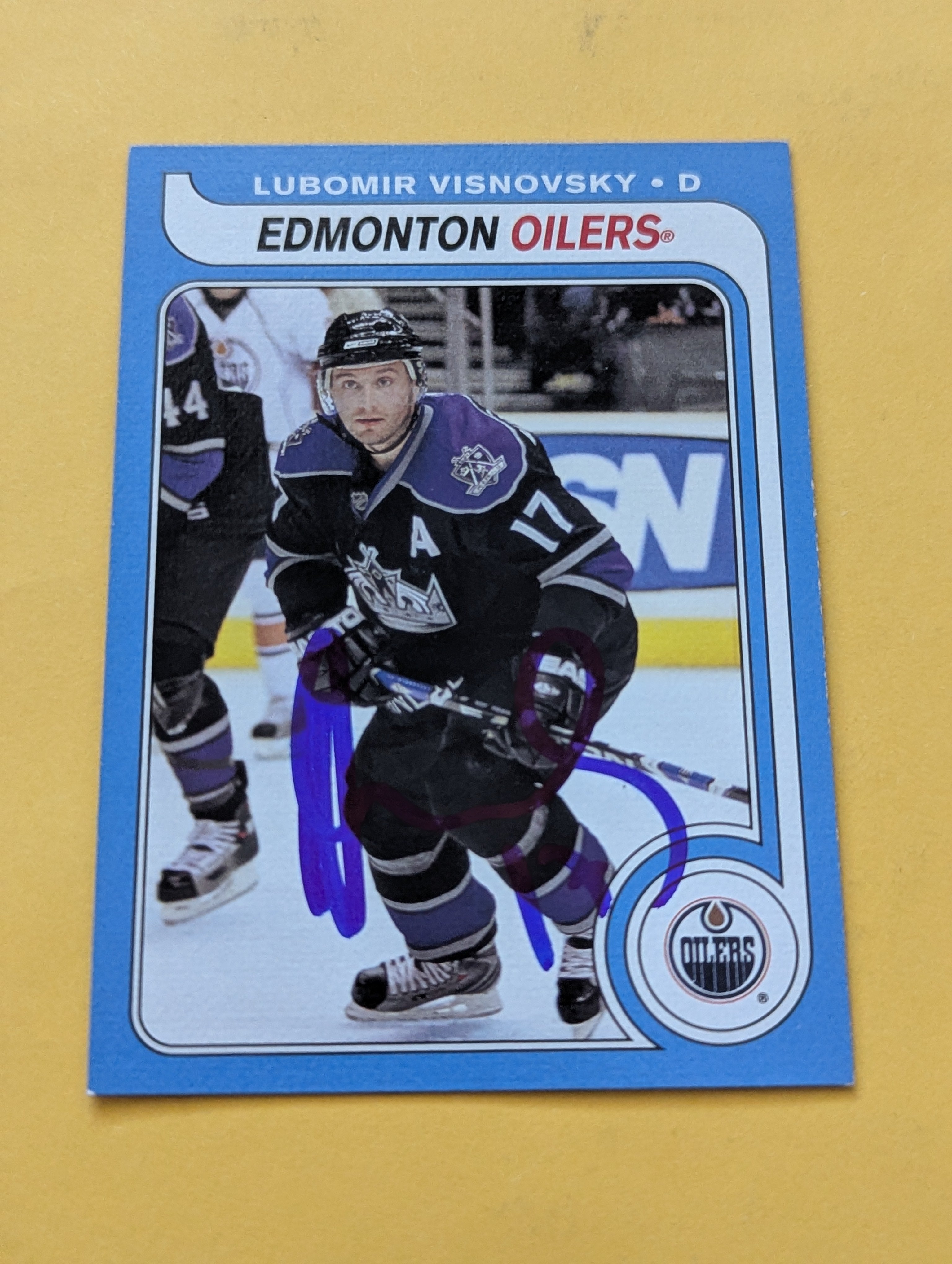 Teddy Purcell Signed Los Angeles Kings Card