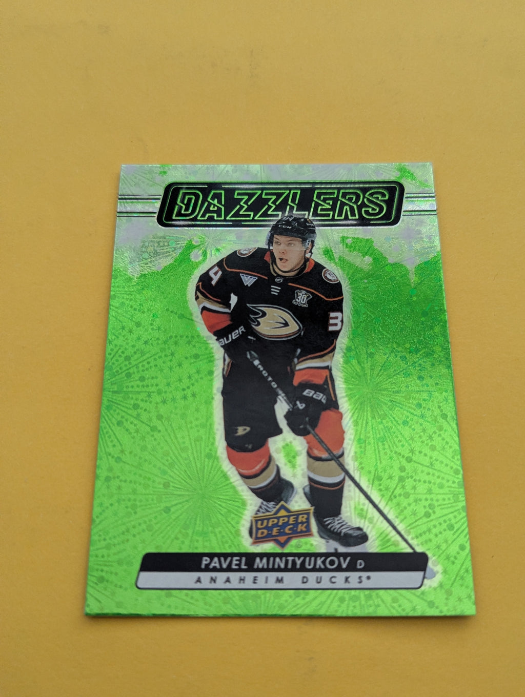 Pavel Mintyukov 23-24 Upper Deck Dazzlers Green Card