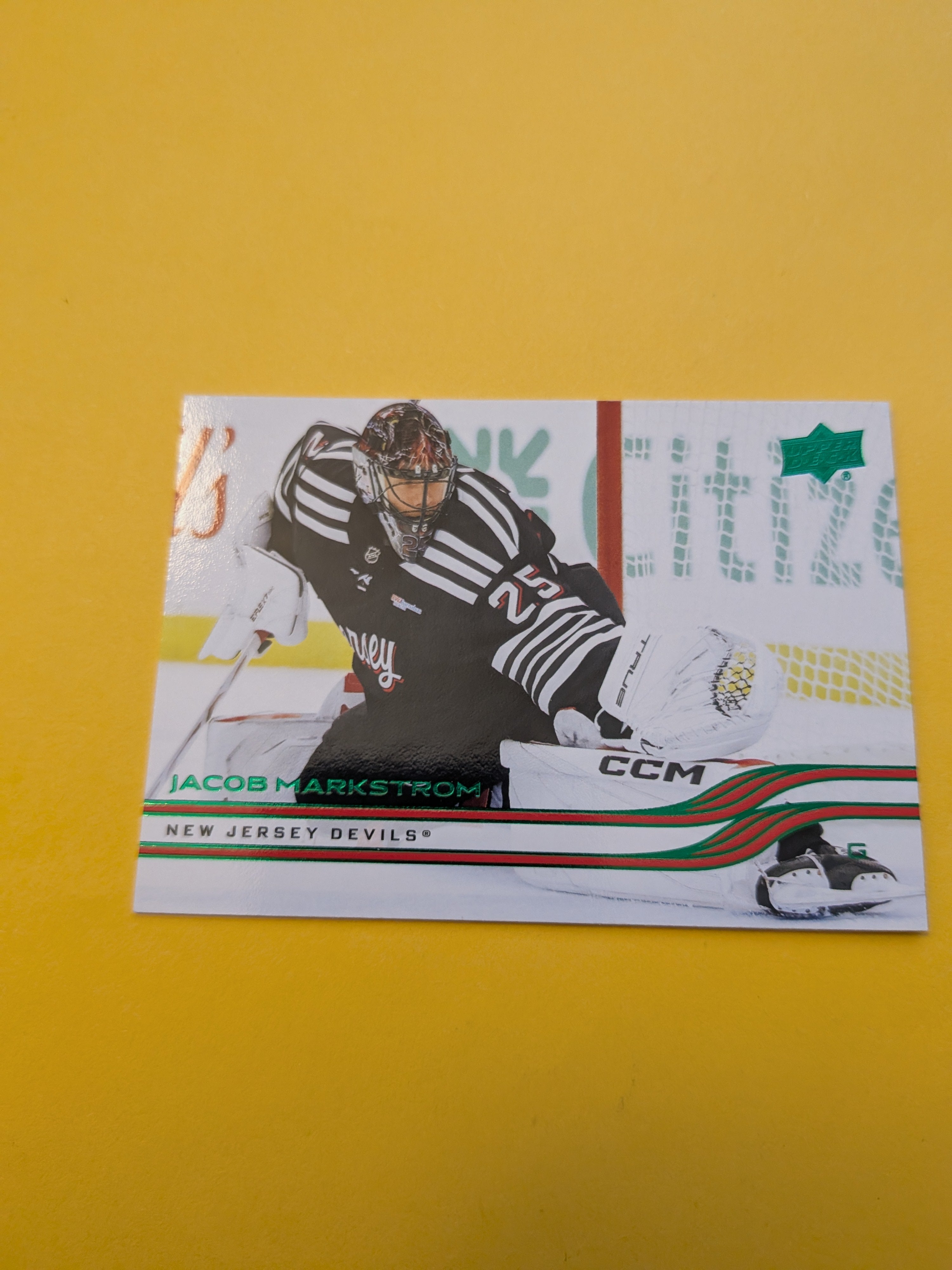 Jacob Markstrom 25-26 Upper Deck Green Holiday Card