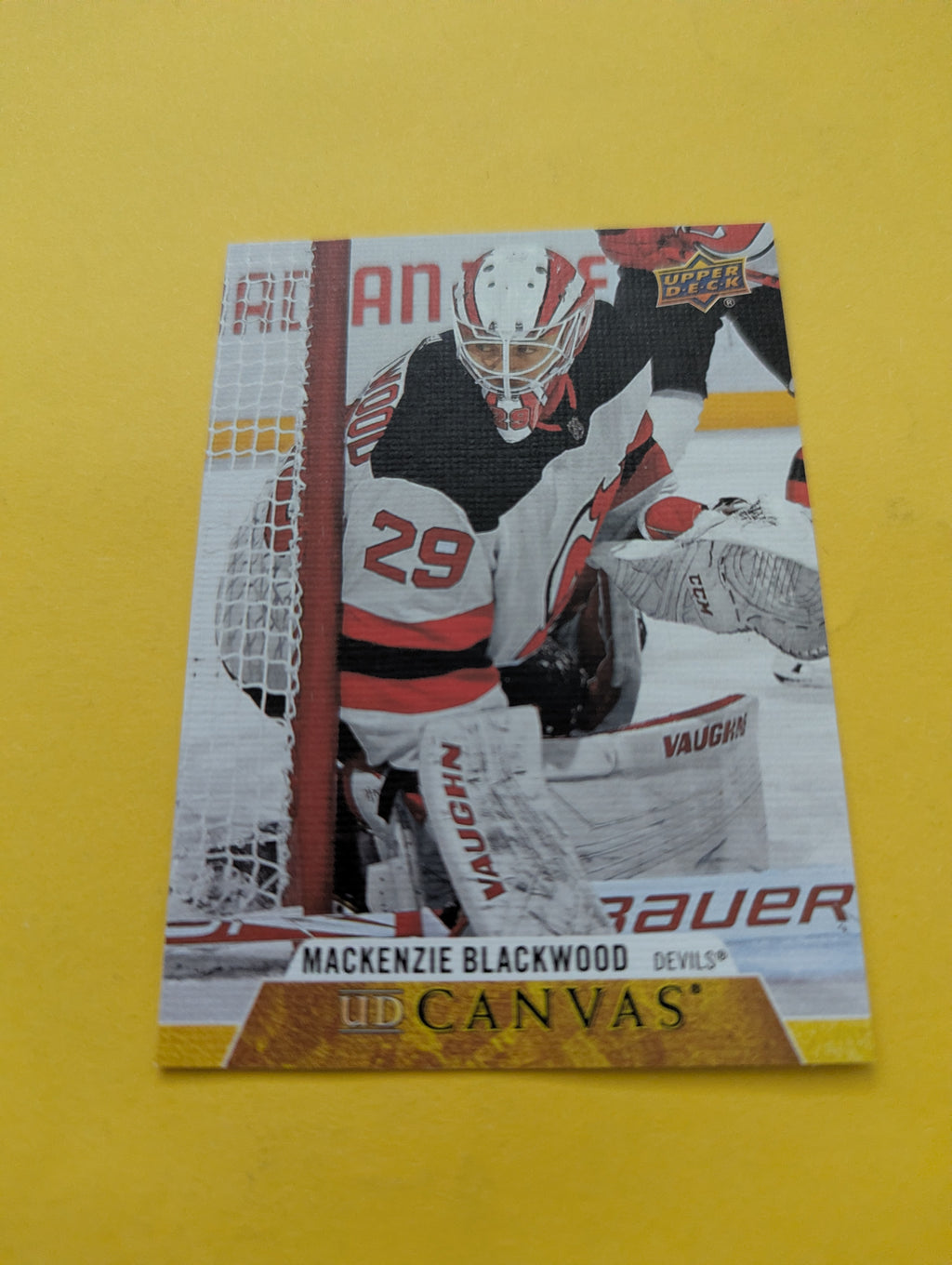 Mackenzie Blackwood 20-21 Upper Deck UD Canvas Card