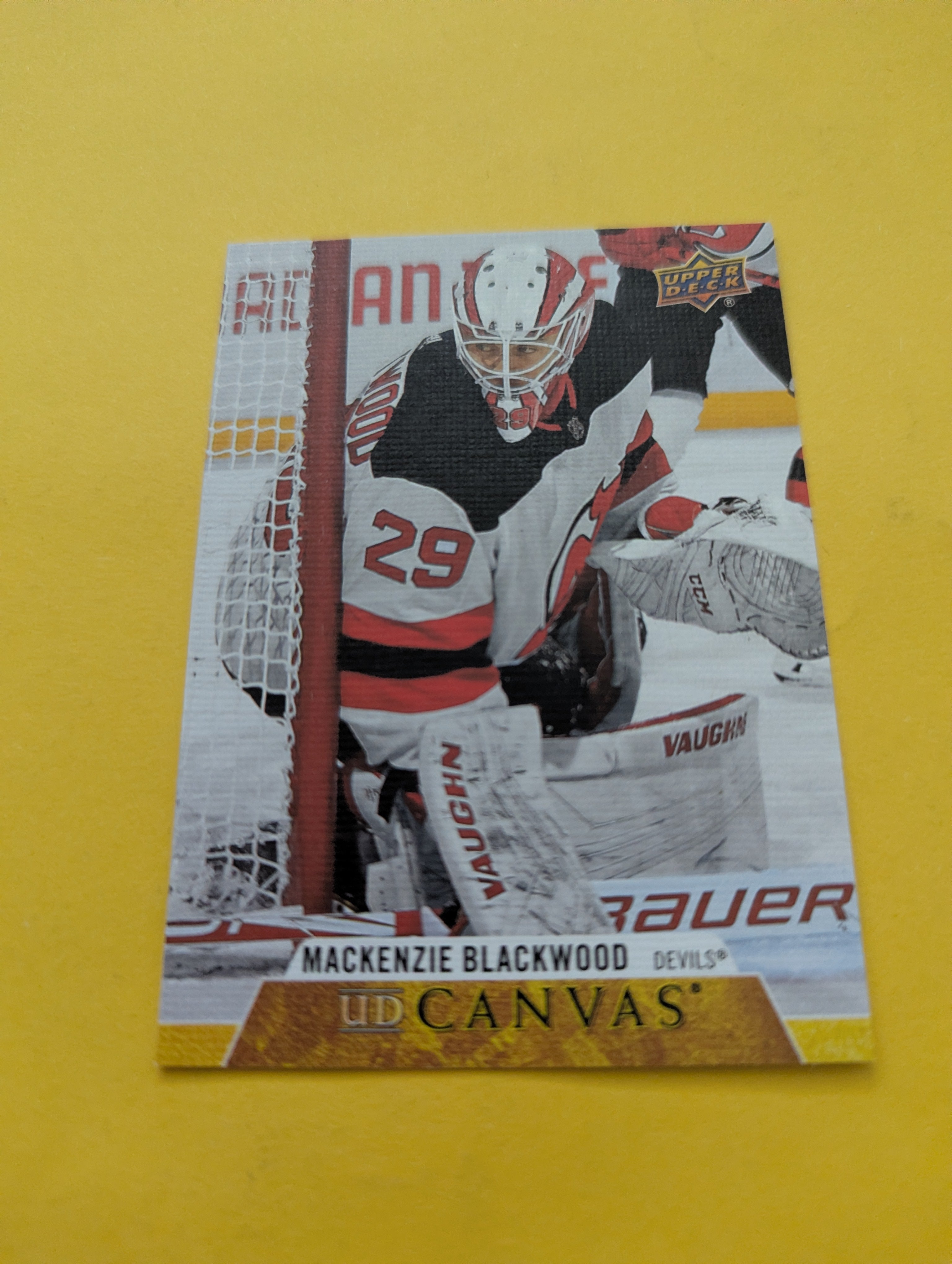 Mackenzie Blackwood 20-21 Upper Deck UD Canvas Card