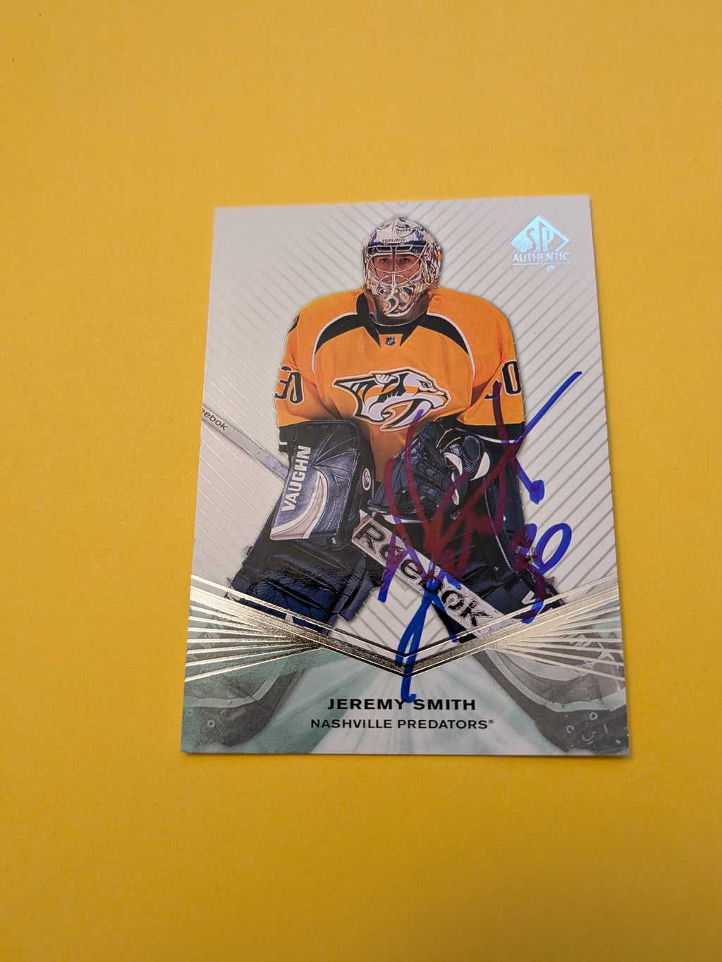 Jeremy Smith Signed Nashville Predators Card A