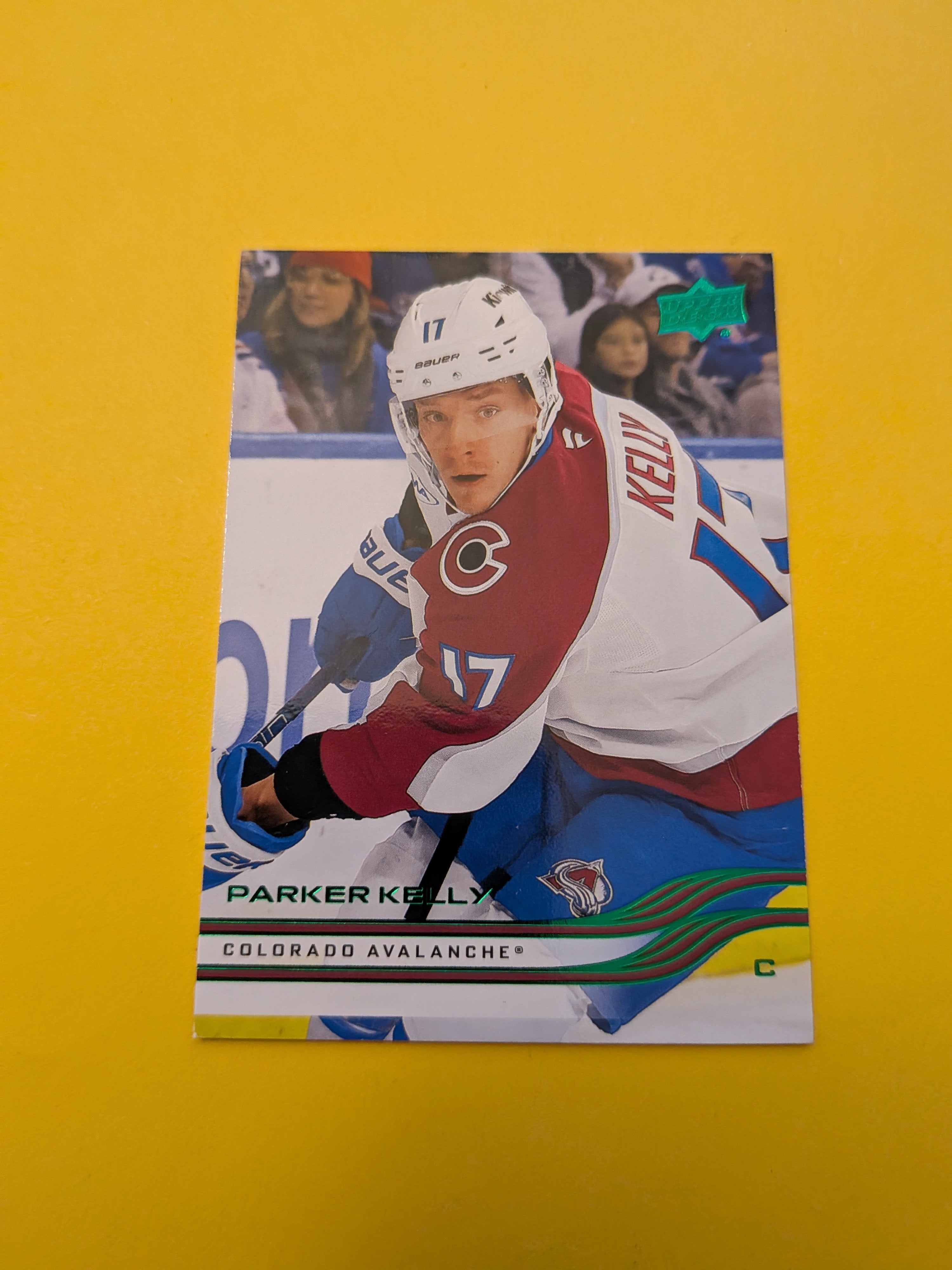 Parker Kelly 25-26 Upper Deck Green Holiday Card