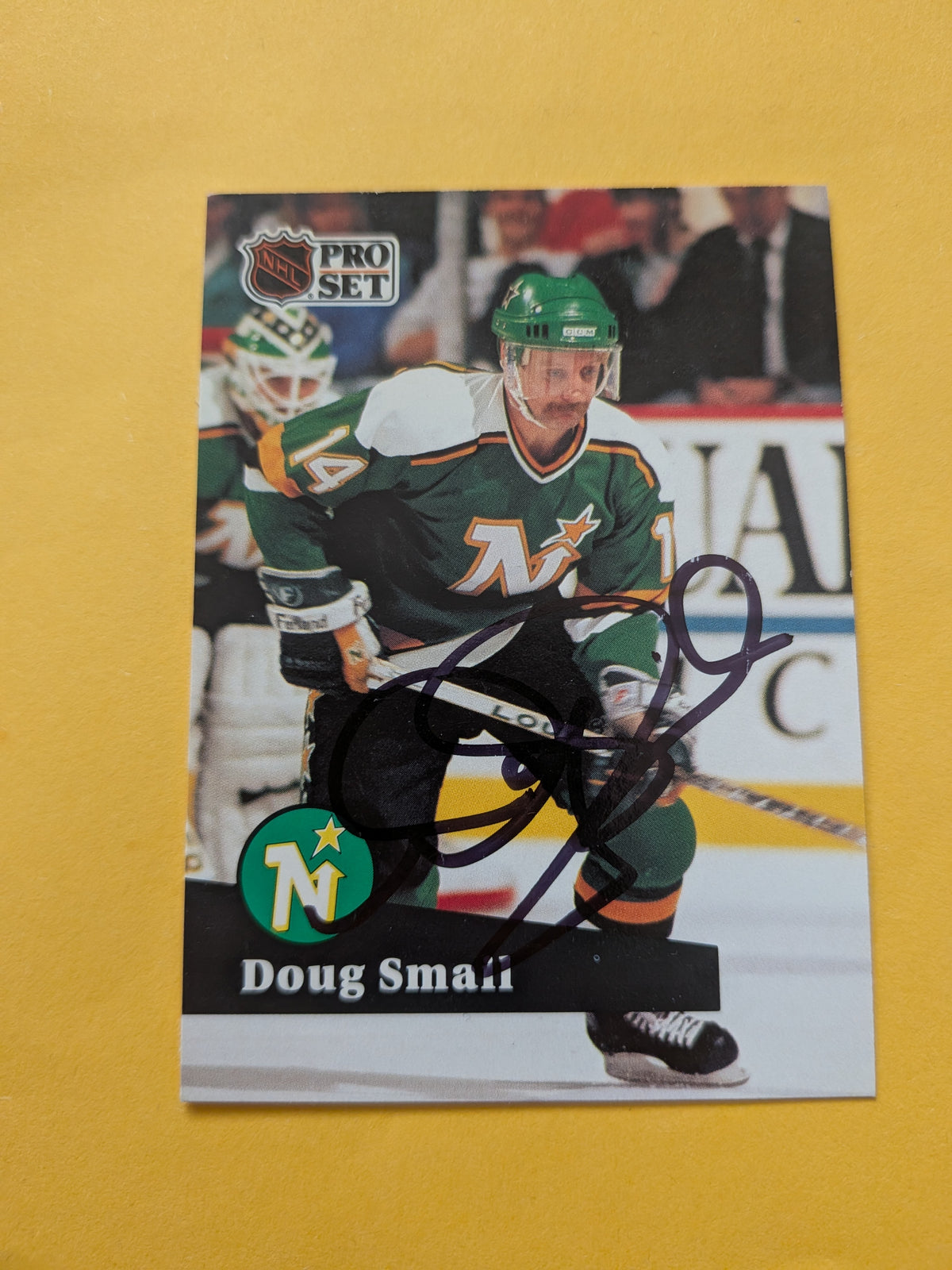 Doug Smail Signed Minnesota North Stars Card B