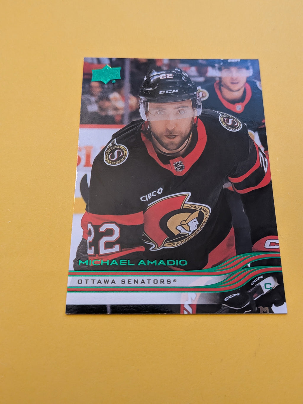 Michael Amadio 25-26 Upper Deck Green Holiday Card
