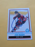 John Madden Signed New Jersey Devils Card E
