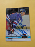 James Patrick Signed New York Rangers Card E