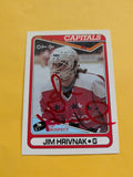 Jim Hrivnak Signed Washington Capitals Rookie Card C